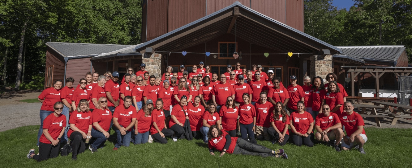 Travelers employees volunteering at The Hole in the Wall Gang Camp