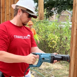 Travelers employees volunteer at area Habitat for Humanity sites
