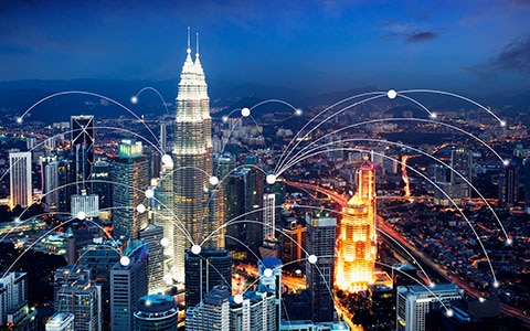 interconnected smart city infrastructure