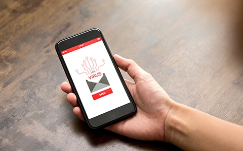 virus downloaded on mobile phone
