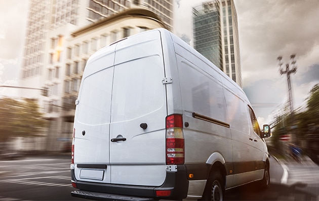 moving white van