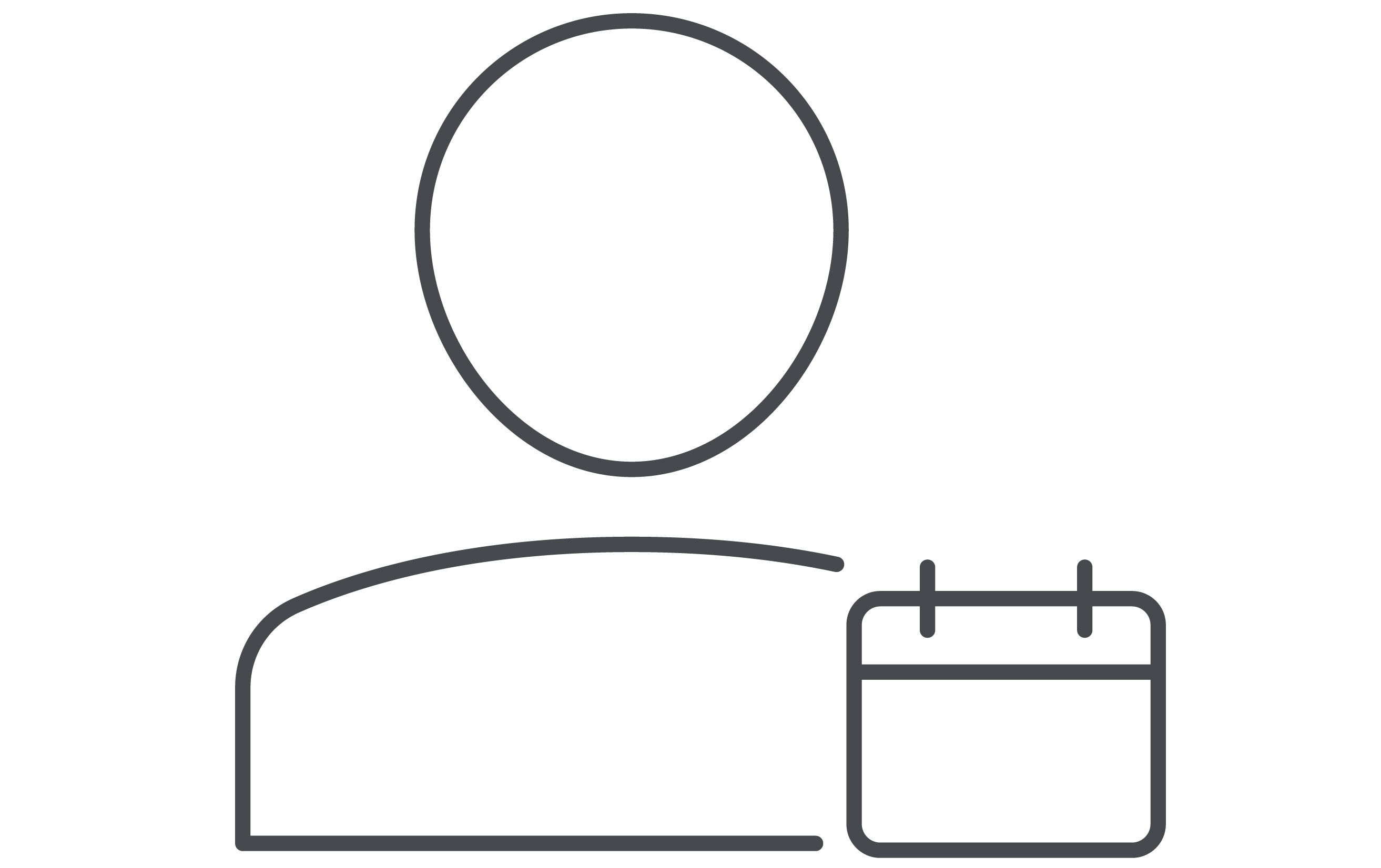 icon of a person with a calendar