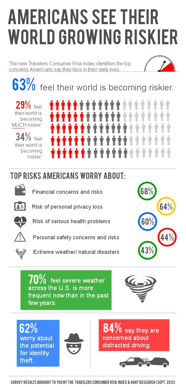 Top 5 risks infographic for 2013 Consumer Risk Index
