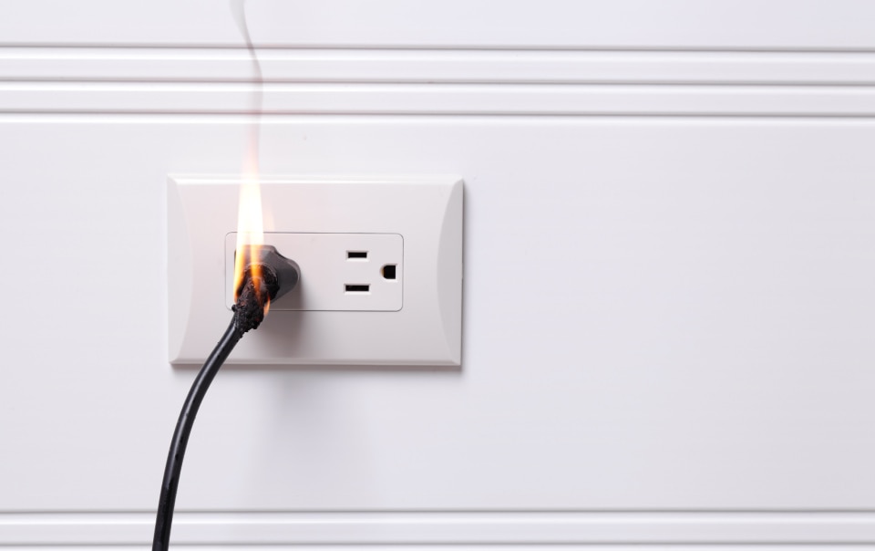 Electrical fire is one cause of house fires