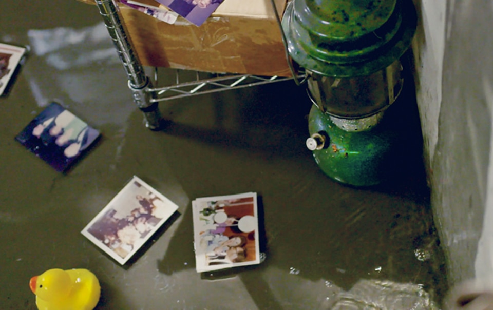 Water flood on basement floor