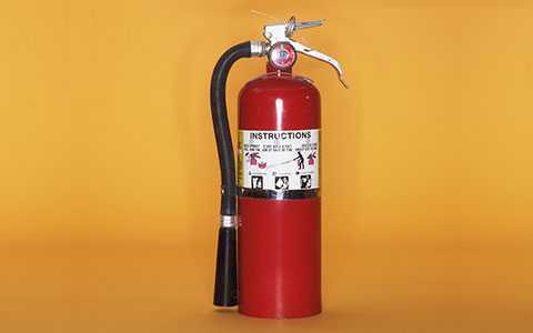 A fire extinguisher