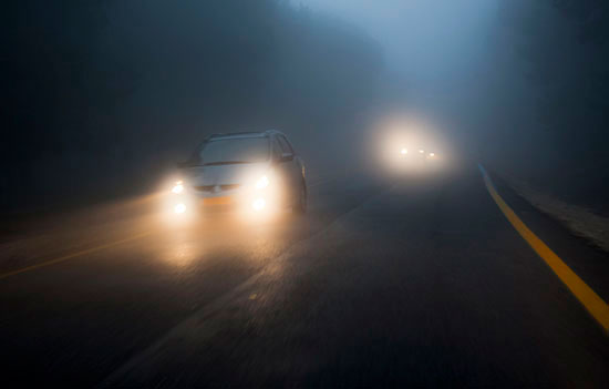 Tips for driving in fog - B How does fog affect visibility
